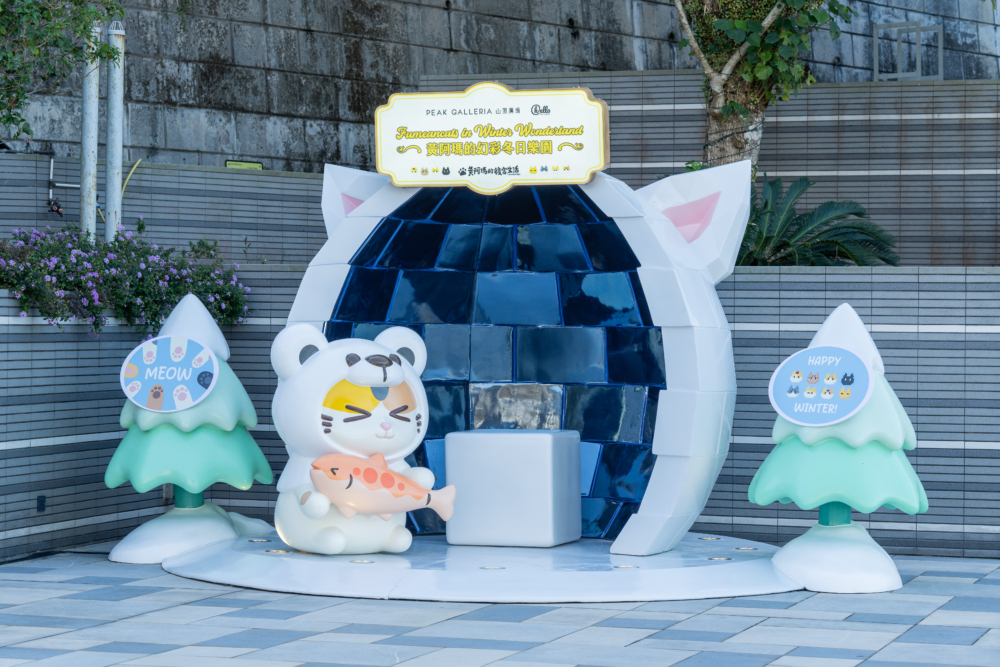 打卡第二站：「小花冰屋貓窩」限定賣萌。